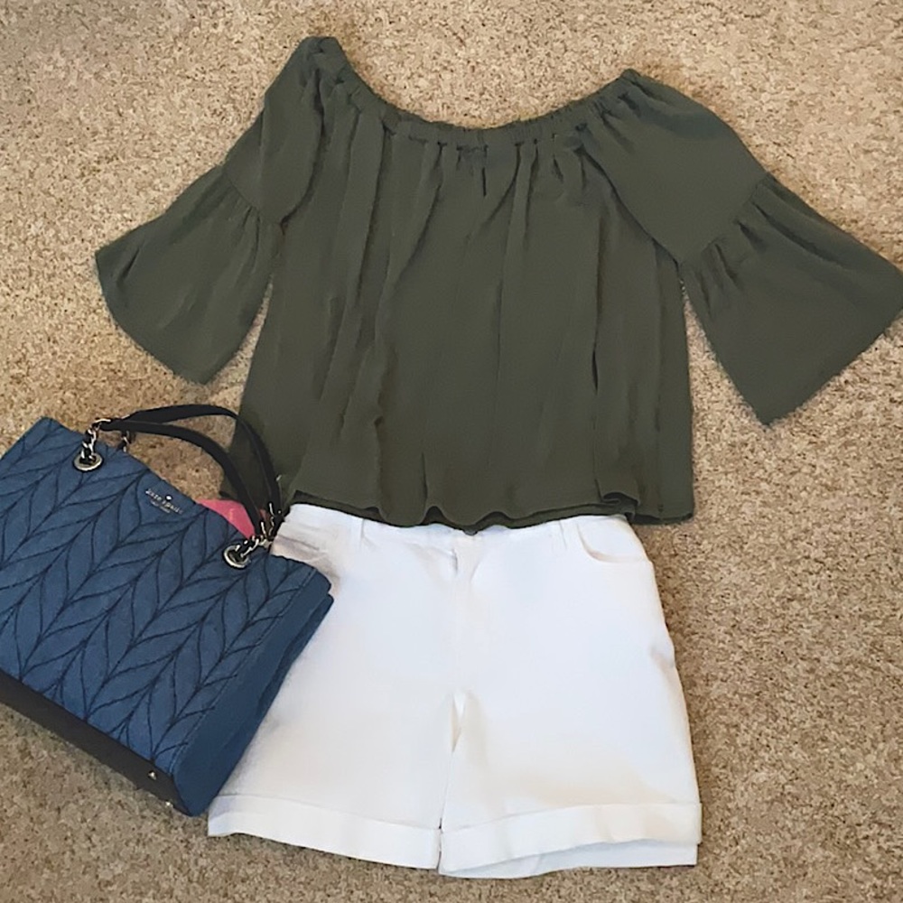 Army Green Crop Top